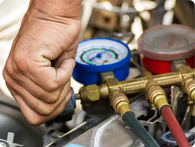 Hand adjusting automotive air conditioning gauges